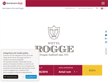 Tablet Screenshot of hotelrogge.se